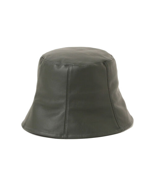 Ray BEAMS（レイビームス）の「Ray BEAMS / フェイク レザー チューリップ ハット（ハット・レディース・ブラック/ベージュ/オリーブ・ONE SIZE）」の16枚目の写真