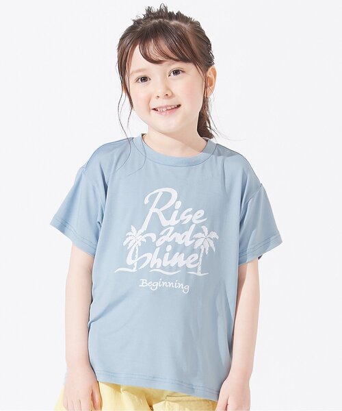 BREEZE（ブリーズ）の「/水陸両用ユーティリティTシャツ_吸汗速乾_UVカット（Tシャツ/カットソー・キッズ・ブルー/ライム/ベージュ/ブラック/ネイビー・130/150/90/100/140/120/110）」の5枚目の写真