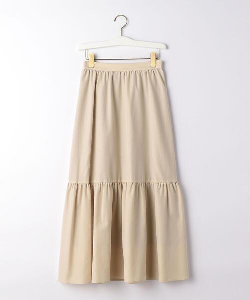 green label relaxing（グリーンレーベルリラクシング）の「FFC シングル ティアード スカート（スカート・レディース・ブラック/ナチュラル・38/36）」の8枚目の写真