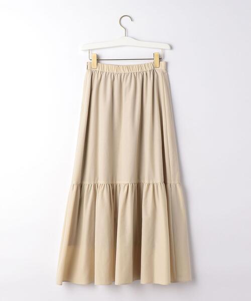green label relaxing（グリーンレーベルリラクシング）の「FFC シングル ティアード スカート（スカート・レディース・ブラック/ナチュラル・38/36）」の9枚目の写真