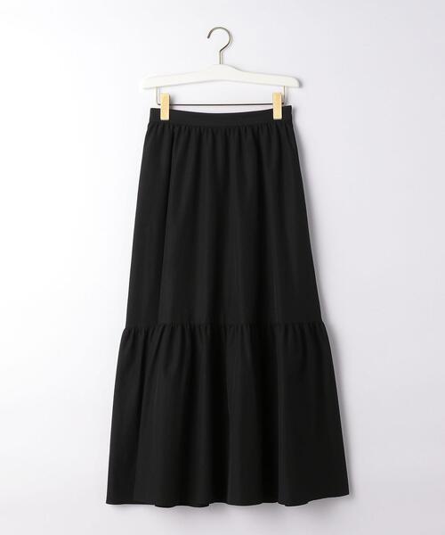 green label relaxing（グリーンレーベルリラクシング）の「FFC シングル ティアード スカート（スカート・レディース・ブラック/ナチュラル・38/36）」の15枚目の写真