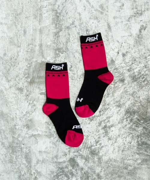 ASH(アッシュ)の「【SOCK BOX SET】BL/PI 2足組 ソックス(ソックス/靴下・レディース・ブラック×ピンク・ONE SIZE)」の5枚目の写真