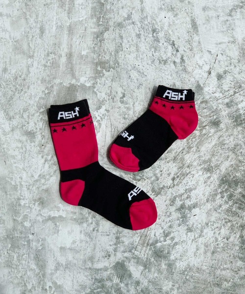 ASH(アッシュ)の「【SOCK BOX SET】BL/PI 2足組 ソックス(ソックス/靴下・レディース・ブラック×ピンク・ONE SIZE)」の7枚目の写真