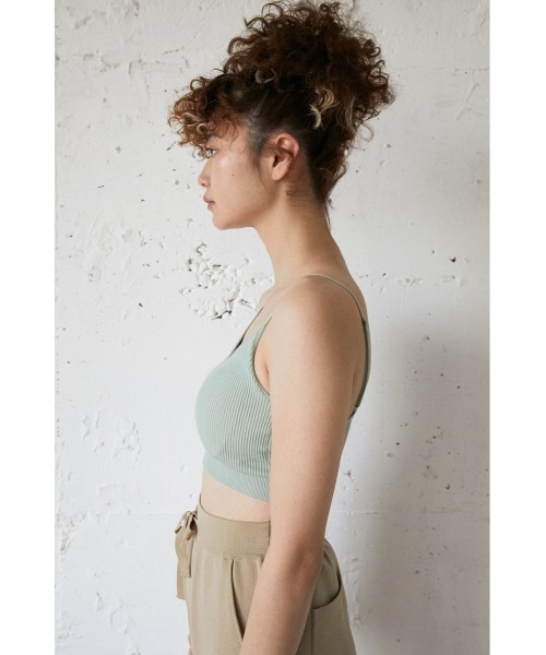 SLY(スライ)の「Sly Skin SOFT COTTON RIB BRA ソフト コットン リブ ブラ(ルームウェア/パジャマ・レディース・アイボリー/ライトパープル/ライトグリーン/ブラック・2/1)」の18枚目の写真