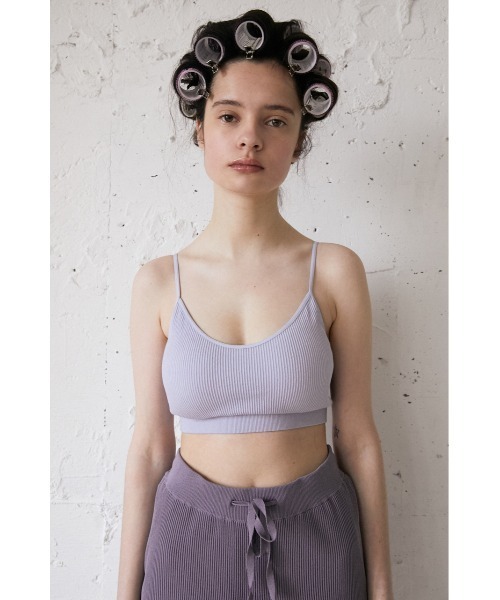 SLY(スライ)の「Sly Skin SOFT COTTON RIB BRA ソフト コットン リブ ブラ(ルームウェア/パジャマ・レディース・アイボリー/ライトパープル/ライトグリーン/ブラック・2/1)」の20枚目の写真