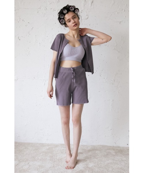 SLY(スライ)の「Sly Skin SOFT COTTON RIB BRA ソフト コットン リブ ブラ(ルームウェア/パジャマ・レディース・アイボリー/ライトパープル/ライトグリーン/ブラック・2/1)」の21枚目の写真