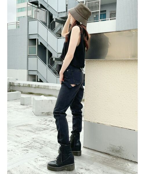 GYDA（ジェイダ）の「Vネックグラインダーニットベスト（ベスト・レディース・ブラック/ベージュ・FREE）」の3枚目の写真