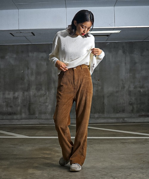 roial（ロイアル）の「PANTS/ROIAL(ロイアル)ロングパンツ（その他パンツ・レディース・アイボリー/キャメル・MEDIUM/SMALL）」の9枚目の写真