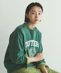 Goodwear(Since1983) | 【本田翼さん着用】＜Good wear(グッドウェア)＞ LOGO ロングスリーブ スウェット プルオーバー カットソー(スウェット)