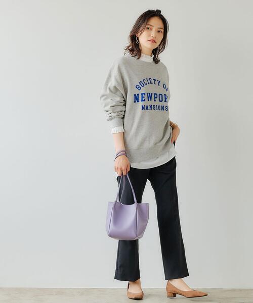 Goodwear(Since1983)(グッドウェア)の「<Goodwear(グッドウェア)> LOGO ロングスリーブ スウェット プルオーバー カットソー(スウェット・レディース・ライトグレー/ブラック/パープル/ケリー・FREE)」の12枚目の写真