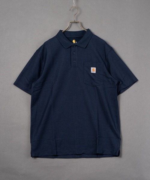 Carhartt カーハート ポロシャツ ルーズフィット K570 NAVY 楽天市場】Carhartt(カーハート)ポロシャツ 半袖 速乾 スポーツ