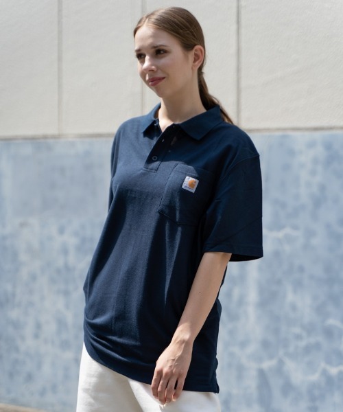 Carhartt カーハート ポロシャツ ルーズフィット K570 NAVY Carhartt カーハート ポロシャツ ルーズフィット K570 NAVY