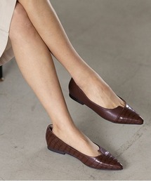 GeeRA | 切替デザインポインテッドトゥパンプス(パンプス)