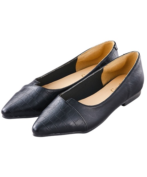 GeeRA（ジーラ）の「切替デザインポインテッドトゥパンプス（パンプス・レディース・ブラック/ベージュ/パイソン/ブラウン/グレー/グリーン/レオパード/ライトベージュ/その他1・MEDIUM/X-LARGE/LARGE/XX-LARGE/SMALL）」の20枚目の写真