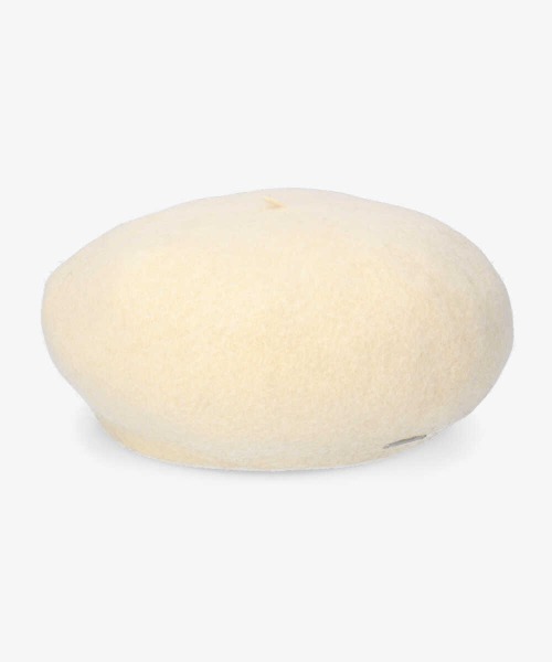 OVERRIDE（オーバーライド）の「OVERRIDE BASQUE BASIC BERET（ハンチング/ベレー帽・レディース・ホワイト/グレー/ネイビー/ダークグレー/ベージュ/グリーン/ブラック/イエロー・M/57.5cm/L 59cm）」の3枚目の写真