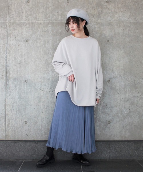 OVERRIDE（オーバーライド）の「OVERRIDE BASQUE BASIC BERET（ハンチング/ベレー帽・レディース・ホワイト/グレー/ネイビー/ダークグレー/ベージュ/グリーン/ブラック/イエロー・M/57.5cm/L 59cm）」の13枚目の写真