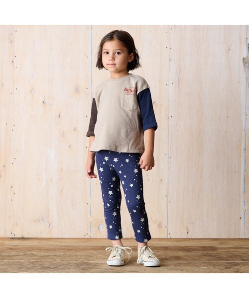 BREEZE（ブリーズ）の「七分袖クレイジーワンポイントTシャツ（Tシャツ/カットソー・キッズ・アイボリー/ベージュ・90/100/110/120/130/150/140）」の3枚目の写真