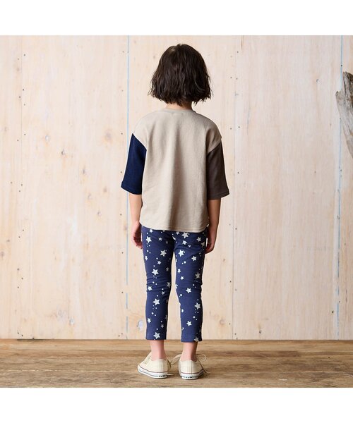 BREEZE（ブリーズ）の「七分袖クレイジーワンポイントTシャツ（Tシャツ/カットソー・キッズ・アイボリー/ベージュ・90/100/110/120/130/150/140）」の4枚目の写真