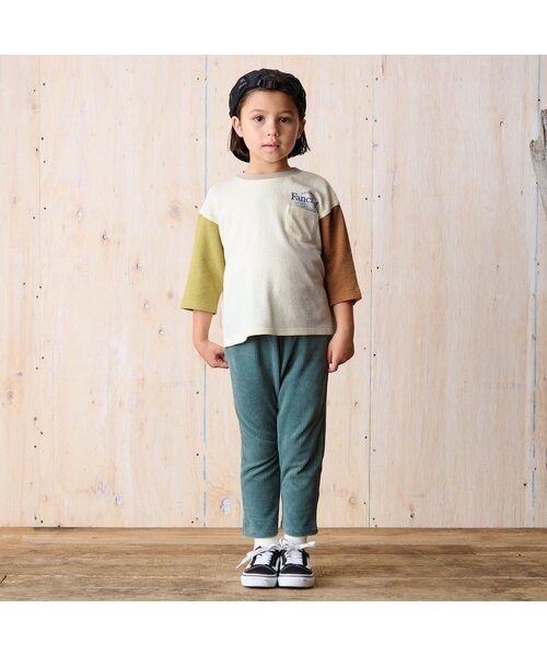 BREEZE（ブリーズ）の「七分袖クレイジーワンポイントTシャツ（Tシャツ/カットソー・キッズ・アイボリー/ベージュ・90/100/110/120/130/150/140）」の5枚目の写真