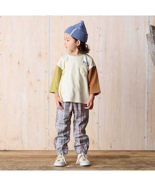 BREEZE（ブリーズ）の「七分袖クレイジーワンポイントTシャツ（Tシャツ/カットソー・キッズ・アイボリー/ベージュ・90/100/110/120/130/150/140）」の8枚目の写真