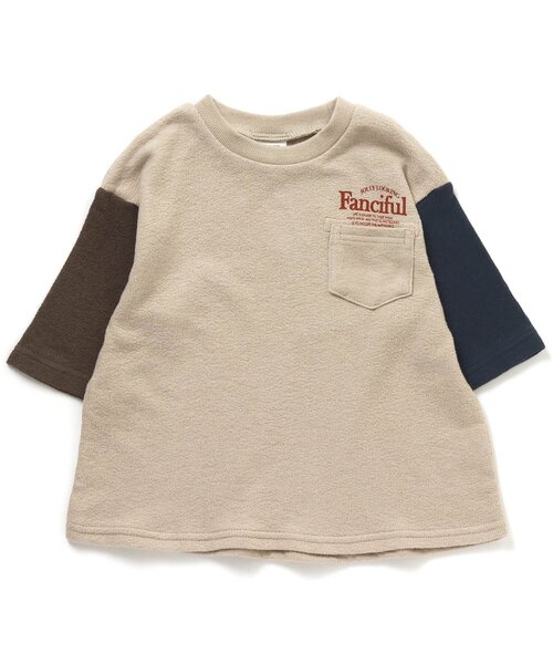 BREEZE（ブリーズ）の「七分袖クレイジーワンポイントTシャツ（Tシャツ/カットソー・キッズ・アイボリー/ベージュ・90/100/110/120/130/150/140）」の10枚目の写真