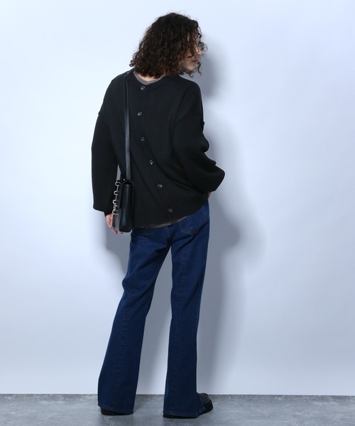 HARE（ハレ）の「2WAYマルチデザインカーディガン(HARE)（カーディガン/ボレロ・メンズ・ライトグレー/ブラック/グリーン・MEDIUM/SMALL）」の7枚目の写真