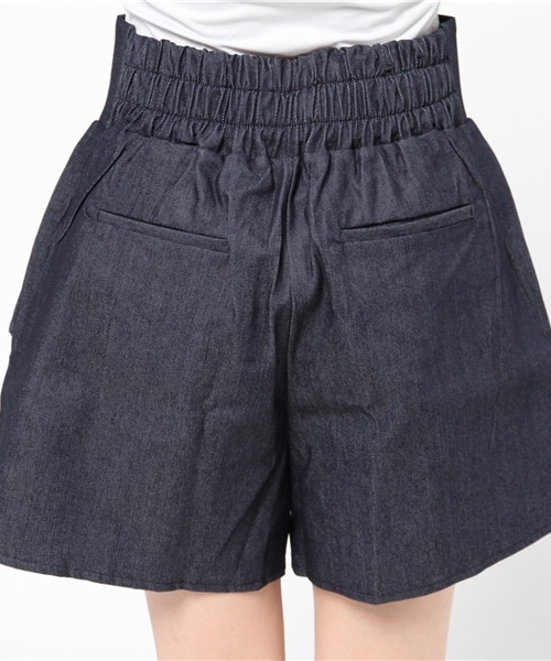 mystic（ミスティック）の「ハイウェストデニムショートパンツ（その他パンツ・レディース・ネイビー/ブルー・ﾌﾘ-）」の7枚目の写真