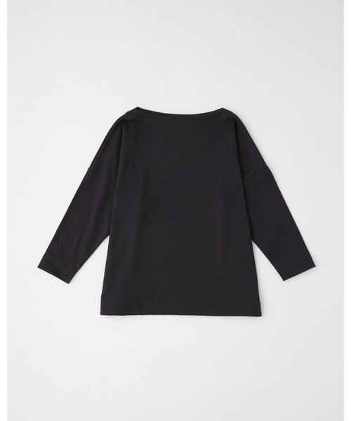 Traditional Weatherwear(トラディショナルウェザーウェア)の「BMB SHIRT LONG(Tシャツ/カットソー・レディース・ブラック/ダークベージュ・S)」の2枚目の写真