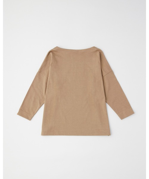 Traditional Weatherwear(トラディショナルウェザーウェア)の「BMB SHIRT LONG(Tシャツ/カットソー・レディース・ブラック/ダークベージュ・S)」の3枚目の写真