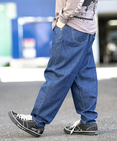 RAD CHILL OFF THE HOOK ラッドチルオブザフック デニムバルーンパンツ