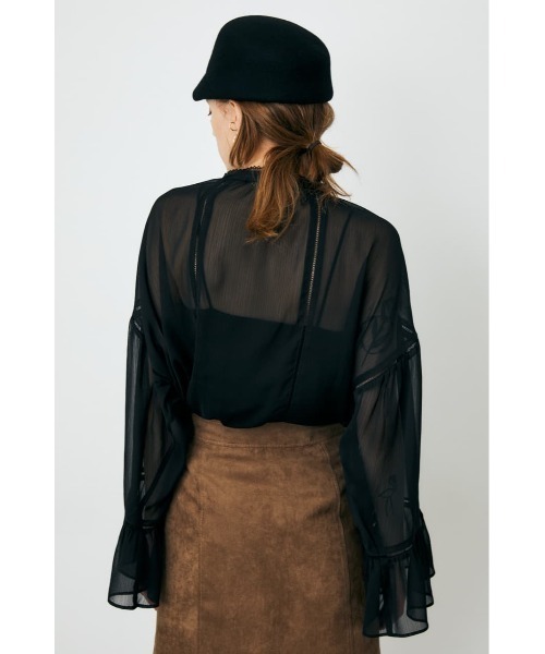 MOUSSY（マウジー）の「LEOPARD SHEER ブラウス（シャツ
