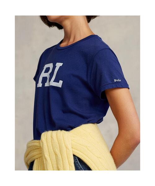 POLO RALPH LAUREN(ポロ ラルフ ローレン)の「RL コットン ジャージー Tシャツ(Tシャツ/カットソー・レディース・ブルー・XS/L/S/M/XL)」の4枚目の写真