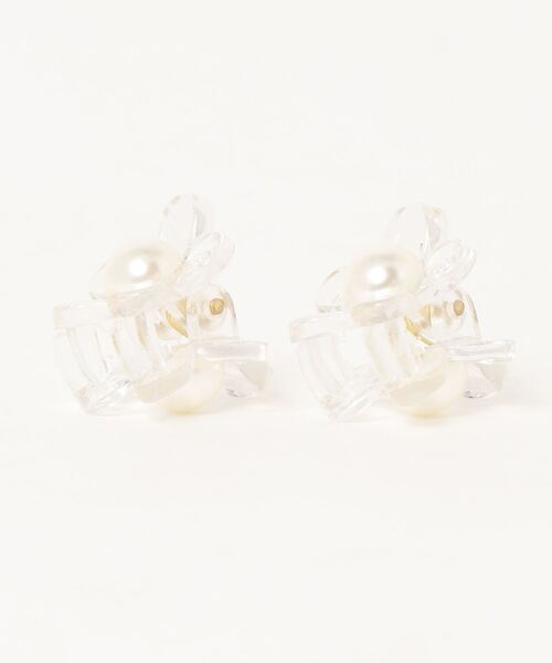 Me%（ミィパーセント）の「☆2点セット☆ハナパールチビクリップ2（バレッタ/ヘアクリップ・レディース・ブラック/ダークブラウン/アイボリー/その他・FREE）」の5枚目の写真