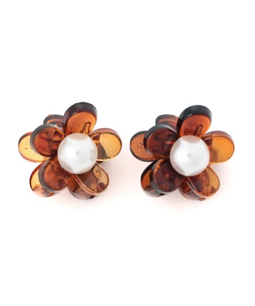 Me%（ミィパーセント）の「☆2点セット☆ハナパールチビクリップ2（バレッタ/ヘアクリップ・レディース・ブラック/ダークブラウン/アイボリー/その他・FREE）」の8枚目の写真