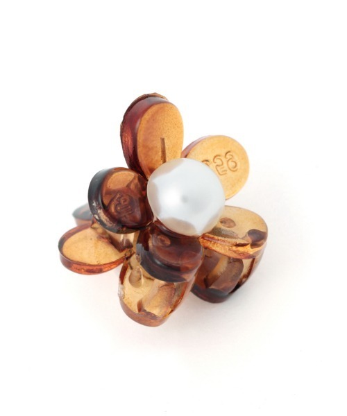 Me%（ミィパーセント）の「☆2点セット☆ハナパールチビクリップ2（バレッタ/ヘアクリップ・レディース・ブラック/ダークブラウン/アイボリー/その他・FREE）」の9枚目の写真