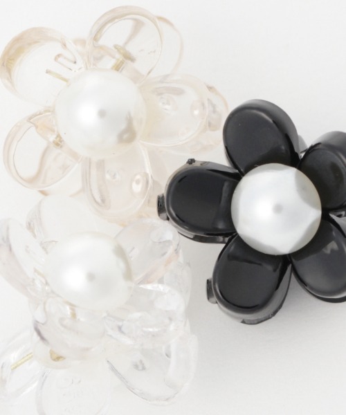 Me%（ミィパーセント）の「☆2点セット☆ハナパールチビクリップ2（バレッタ/ヘアクリップ・レディース・ブラック/ダークブラウン/アイボリー/その他・FREE）」の12枚目の写真