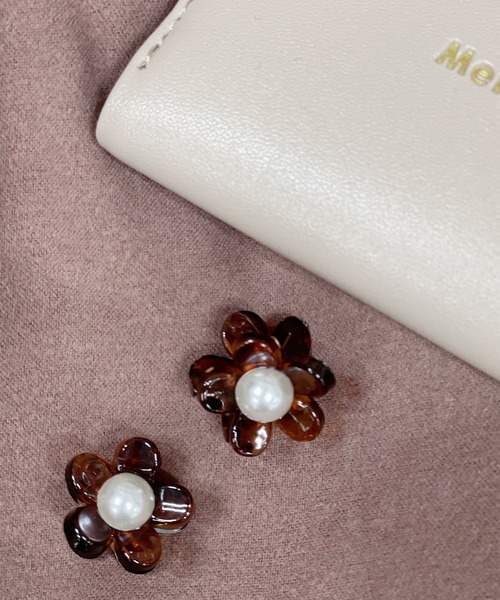 Me%（ミィパーセント）の「☆2点セット☆ハナパールチビクリップ2（バレッタ/ヘアクリップ・レディース・ブラック/ダークブラウン/アイボリー/その他・FREE）」の21枚目の写真