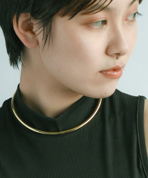 GOLDY（ゴールディ）の「ラウンド カーブ ネックカフ（ネックレス・レディース・シルバー/ゴールド・FREE）」の12枚目の写真