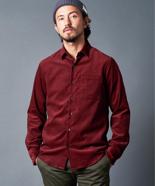 Magine(マージン)の「CORDULOY DRESS SHIRTS コーデュロイ ドレスシャツ(シャツ/ブラウス・メンズ・ブラウン/オリーブ/バーガンディー/ブラック・46/48/44)」の4枚目の写真