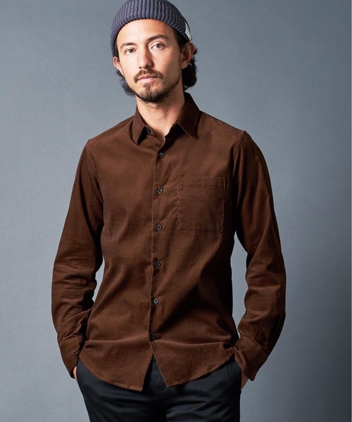 Magine(マージン)の「CORDULOY DRESS SHIRTS コーデュロイ ドレスシャツ(シャツ/ブラウス・メンズ・ブラウン/オリーブ/バーガンディー/ブラック・46/48/44)」の8枚目の写真