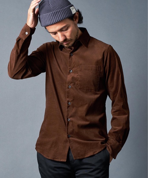 Magine(マージン)の「CORDULOY DRESS SHIRTS コーデュロイ ドレスシャツ(シャツ/ブラウス・メンズ・ブラウン/オリーブ/バーガンディー/ブラック・46/48/44)」の9枚目の写真