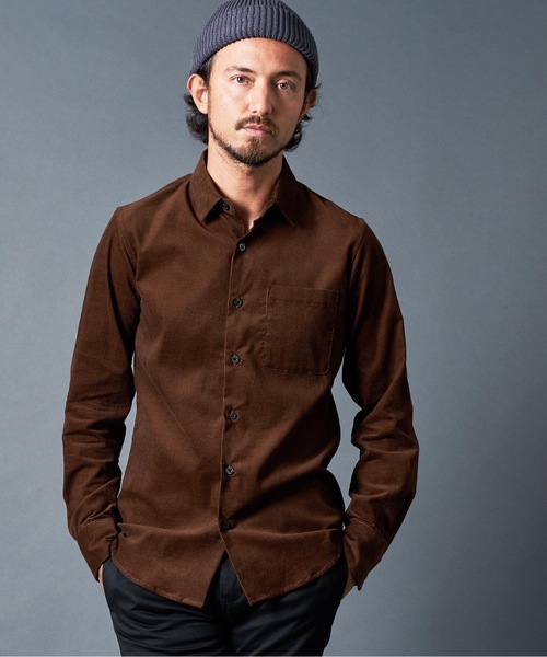 Magine(マージン)の「CORDULOY DRESS SHIRTS コーデュロイ ドレスシャツ(シャツ/ブラウス・メンズ・ブラウン/オリーブ/バーガンディー/ブラック・46/48/44)」の10枚目の写真