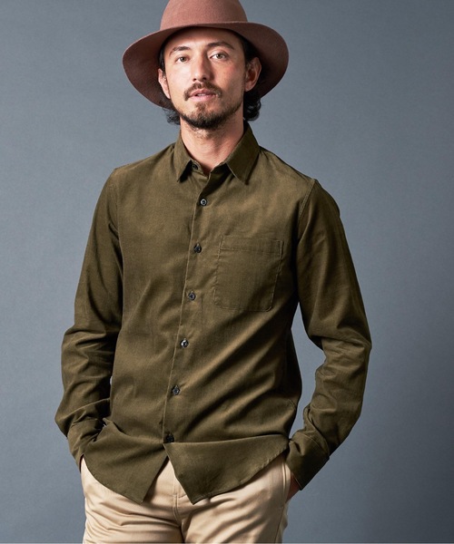Magine(マージン)の「CORDULOY DRESS SHIRTS コーデュロイ ドレスシャツ(シャツ/ブラウス・メンズ・ブラウン/オリーブ/バーガンディー/ブラック・46/48/44)」の12枚目の写真
