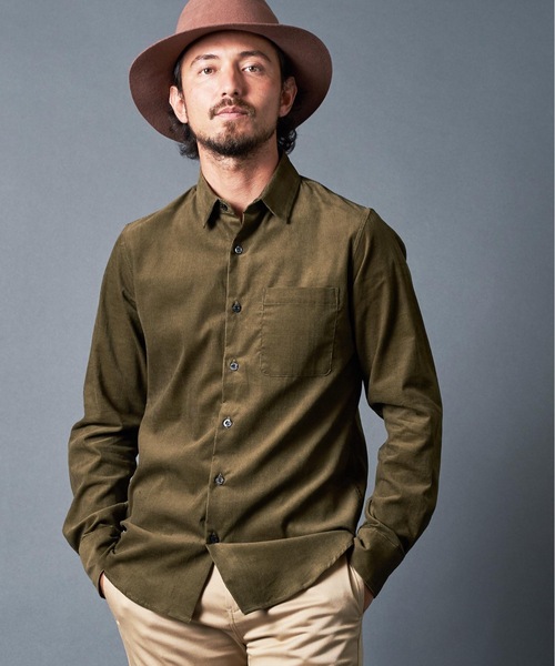 Magine(マージン)の「CORDULOY DRESS SHIRTS コーデュロイ ドレスシャツ(シャツ/ブラウス・メンズ・ブラウン/オリーブ/バーガンディー/ブラック・46/48/44)」の13枚目の写真