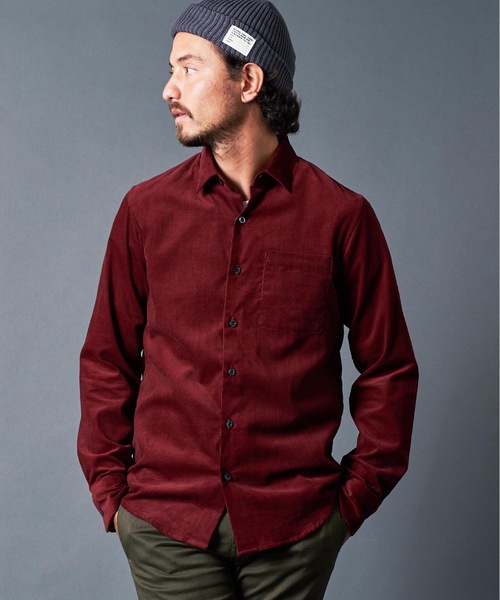 Magine(マージン)の「CORDULOY DRESS SHIRTS コーデュロイ ドレスシャツ(シャツ/ブラウス・メンズ・ブラウン/オリーブ/バーガンディー/ブラック・46/48/44)」の14枚目の写真