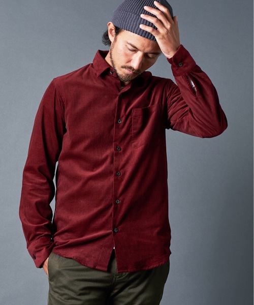 Magine(マージン)の「CORDULOY DRESS SHIRTS コーデュロイ ドレスシャツ(シャツ/ブラウス・メンズ・ブラウン/オリーブ/バーガンディー/ブラック・46/48/44)」の15枚目の写真