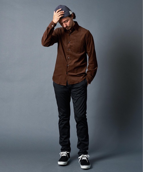 Magine(マージン)の「CORDULOY DRESS SHIRTS コーデュロイ ドレスシャツ(シャツ/ブラウス・メンズ・ブラウン/オリーブ/バーガンディー/ブラック・46/48/44)」の22枚目の写真