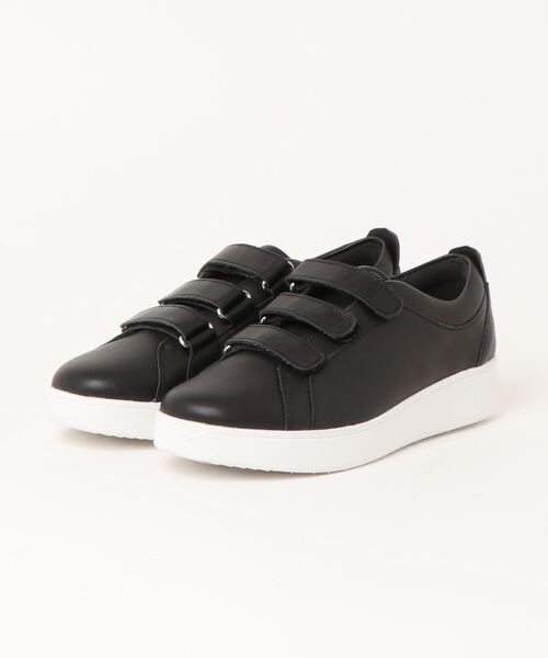 fitflop(フィットフロップ)の「【fitflop/フィットフロップ】RALLY QUICK STICK FASTENING LEATHER SNEAKERS スニーカー(スニーカー・レディース・シルバー/ホワイト/ブラック/ブラック×ブラック/ネイビー/ベージュ・US7.5/US6.5/US6/US5/US7/US8/US5.5)」の3枚目の写真