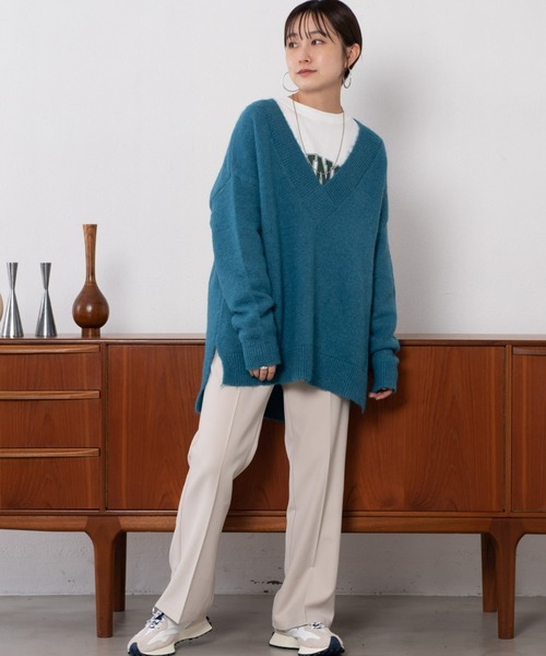 Auntie Rosa Holiday(アンティローザホリデー)の「センタープレスフレアスラックス(スラックス・レディース・ブラック/ネイビー/アイボリー/イエロー・SMALL/MEDIUM)」の16枚目の写真