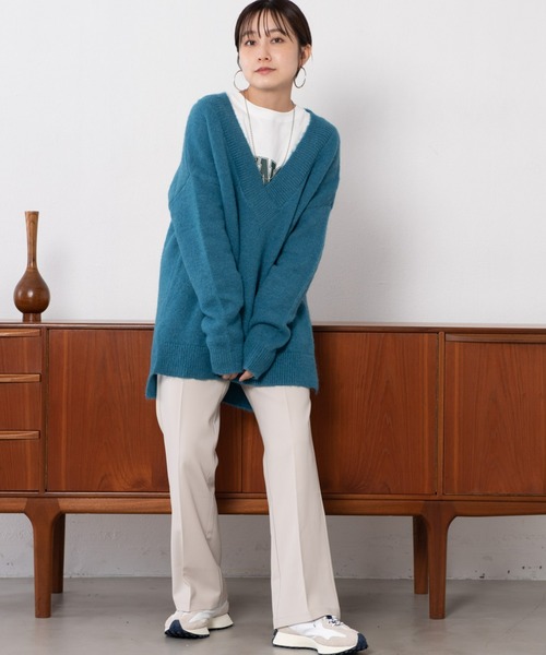 Auntie Rosa Holiday(アンティローザホリデー)の「センタープレスフレアスラックス(スラックス・レディース・ブラック/ネイビー/アイボリー/イエロー・SMALL/MEDIUM)」の9枚目の写真